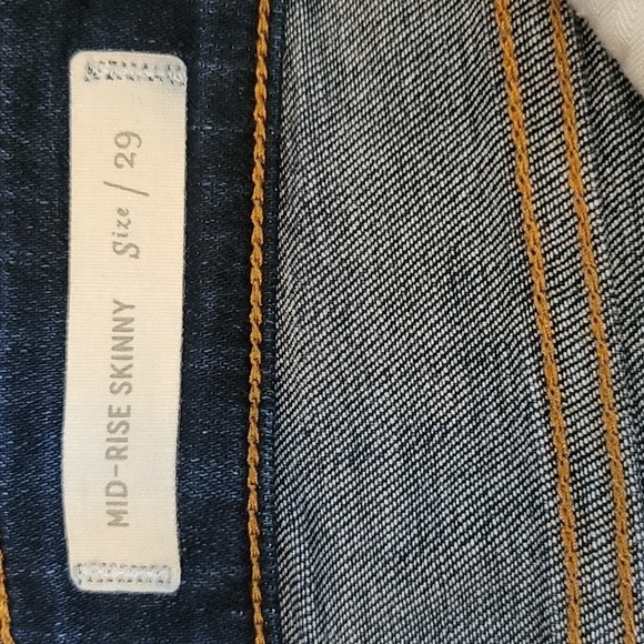 Anthropologie Pilcro And The Letterpress Mid-Rise Skinny Jeans - Size 29 - Picture 5 of 8
